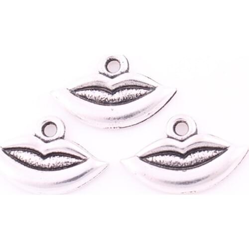 Necklace Pendant For Female Male Human Lips Shape Design Charm Personality And Trendy Zinc Alloy Provide Dropshipping