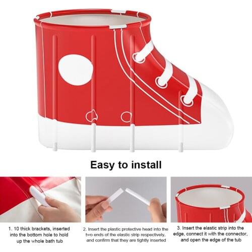 Shoe-shaped Folding Bath Sauna Adult Folding Bathtub Bath Barrel Household Bath Barrel Bath Tub Full Body Hot Movable Bathtub