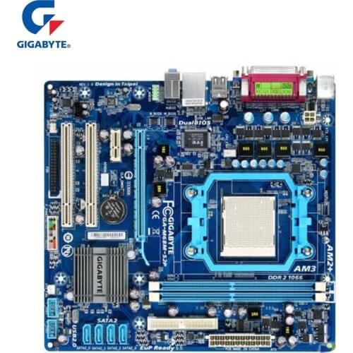 Socket AM2/AM2+/AM3 For AMD DDR2 Gigabyte GA-M68M-S2P Motherboard 8GB M68M S2P Desktop Mainboard Systemboard M68M-S2P Used