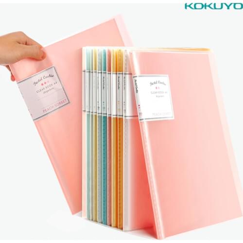 Japan Kokuyo A4 10/20/30/40 multi-layer folder transparent insert bag school office student data storage bag