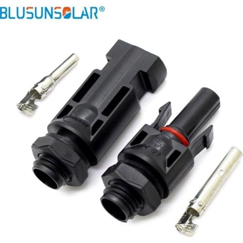 100 pairs/lot high quality TUV IP67 M12 Thread Panel Connector For Solar Panel System