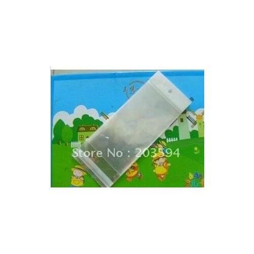 1000pcs/lot clear Jewelry Bag in size 5x10cm for Necklace packing with self adhesive seal