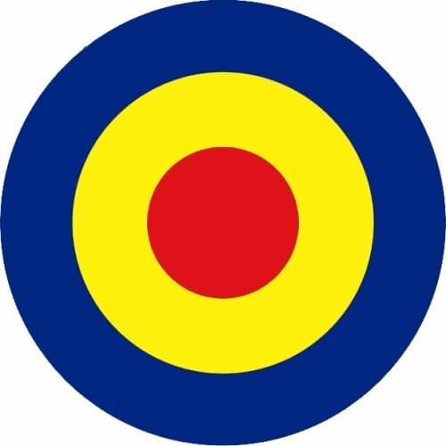 13cm X 13cm Creative RAF Roundel The Who Mod Target Car Sticker Accessories Vinyl Car Styling Cover Scratches Waterproof PVC
