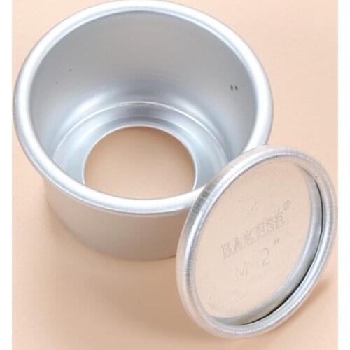 2 Inch Cake Pans Mold Aluminium Alloy Round DIY Bread Cakes Pastry Mould Non Stick Baking Pan Mold Bakery Bakeware Accessories