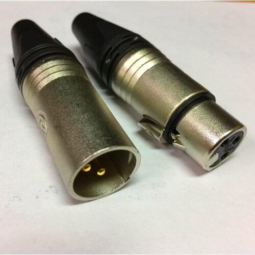 20Pcs/lot 10PCS NC3MXX + 10PCS NC3FXX Male and female A set 3Pin XLR Connector withe