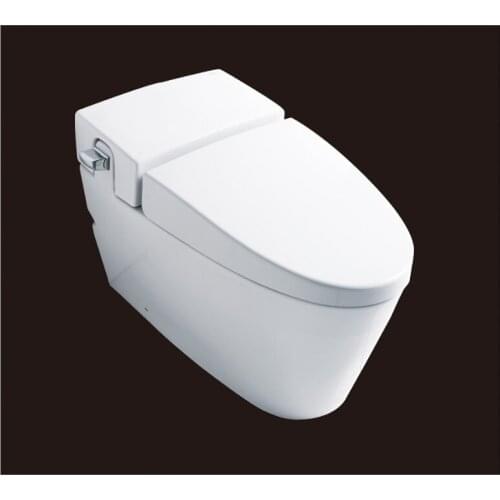2016 hot sales water closet one-piece S-trap ceramic toilets with PVC adaptor UF soft close seat AST340 UPC cerificate