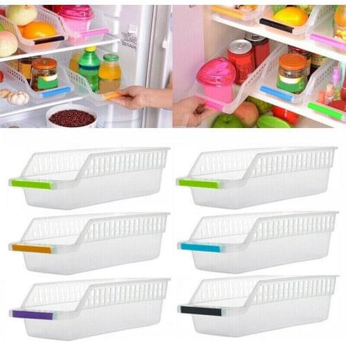 6 Pcs Fridge Organizer Drawer Storage Box Pull-out Case Box