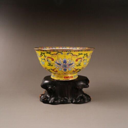 Chinese old porcelain Pastel Patterned flower Penh Bowls Chinese meal bowl