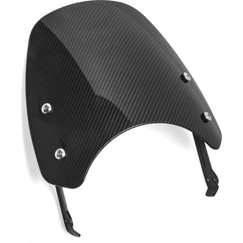 For Ducati Scrambler 2015 2016 2017 2018 2019 Motorcycle Windshield Windscreen Wind Deflectors with Bracket Flyscreen Carbon