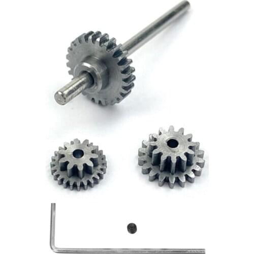 For WPL D12 1/10 RC Truck Car Upgrade Parts Transmission Gearbox Steel Gear Set Spare Accessories