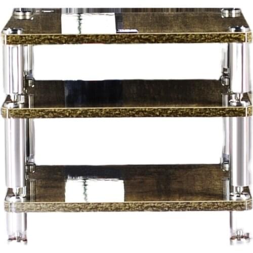 DY-02 Stainless steel solid wood frame for audio, speaker, amplifier equipment, shock absorber nail tripod audio video frame