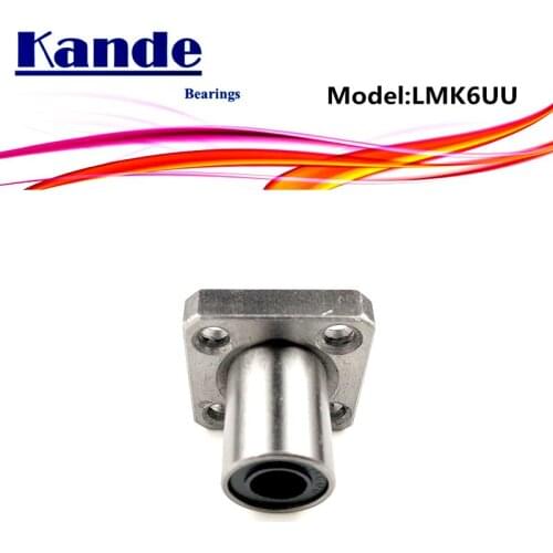 LMK6UU 1pc LMK6 UU Square Flange Linear Bearing dr: 6mm High quality SMK6