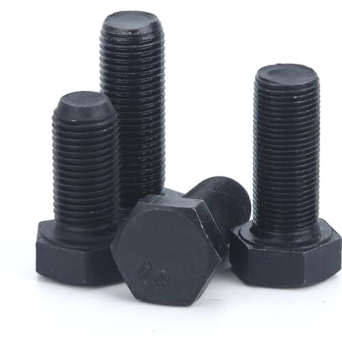 M8 M10 DIN933 Fine Thread Hex Screws Grade 8.8 High Strength Fine Teeth External Hexagon Screw Bolts