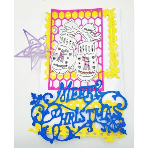 Metal Fawn gloves paper die cutting dies for Scrapbooking/DIY Easter wedding Halloween Easter card