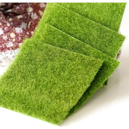 Simulation Green Moss Lawn Turf Mat DIY Micro Garden Landscape Wall Ecology Ornaments Balcony Courtyard Supplies Accessories