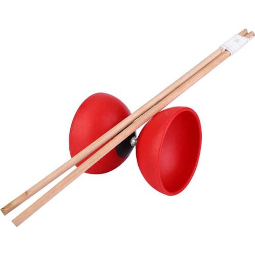 Plastic Bowl Diabolo Bearing Diabolo Toys Professional Diabolo Set Packing Kongzhu Toys With Hand Sticks Color Random
