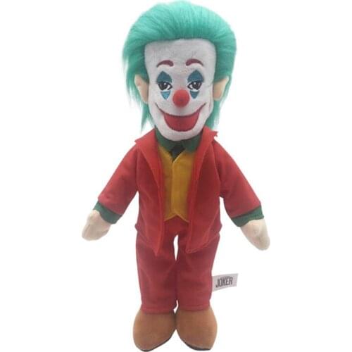38cm Movie Plush Toy Joker Talk Show Actor Arthur Flake Cartoon Stuffed Doll Novelty Gifts