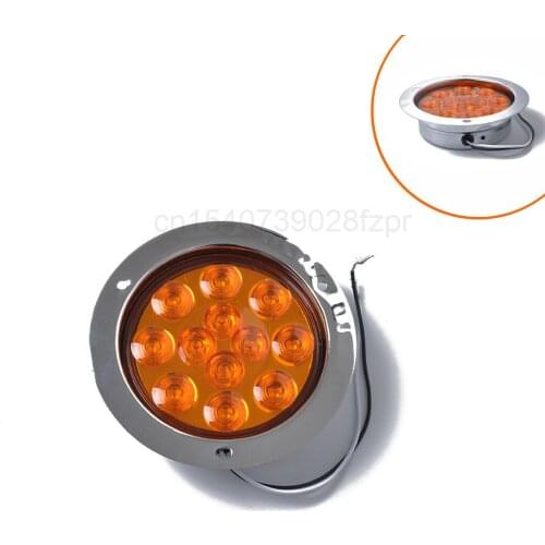 It Is Suitable For Truck Truck Brake Light 24V Truck Taillight 12 Yellow Warning Lights