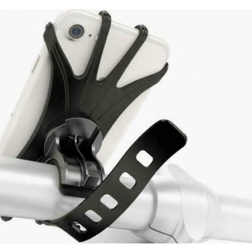 Shockproof Mount Phone Holder Elastic Silicone Stand Universal Mobile phone GPS Holder For iPhone 12 11 Huawei Xiaomi Samsung