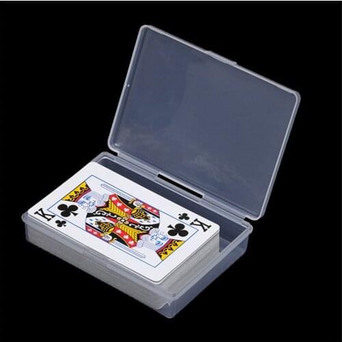 Storage Case 10*7cm Transparent 4pcs Plastic Boxes Container Playing Cards