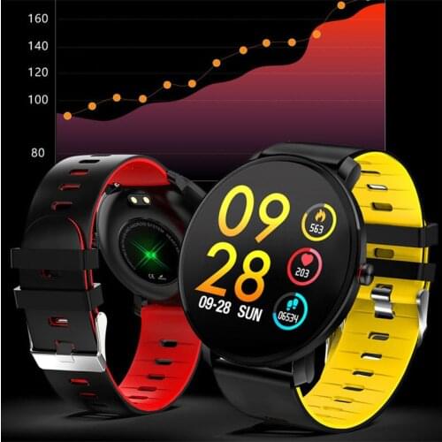 Smart Sports Watch K9 Heart Rate Blood Pressure Bracelet Metal Appearance Touch Color Screen Calls to Remind