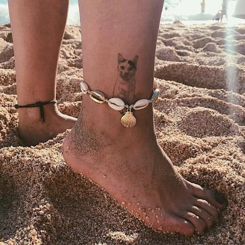 Female Bohemian Shell Heart Summer Anklets For Women Beach Tortoise Ankle Bracelets Girls Barefoot on Leg Chain Jewelry Gift