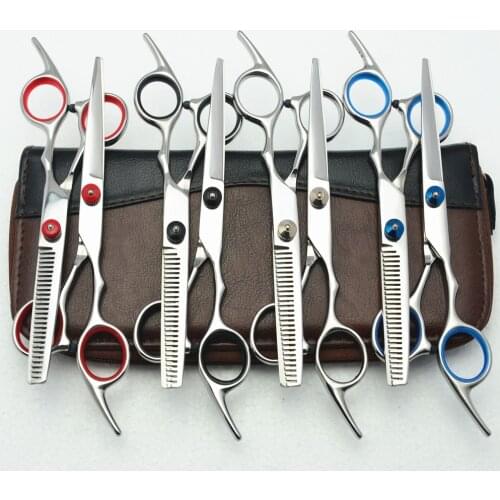 1001C 6'' Customized Brand 1 Pair 2Pcs Cutting Scissors + Thinning Shears TOP GRADE Hairdressing Scissors Barbers Hair Scissors