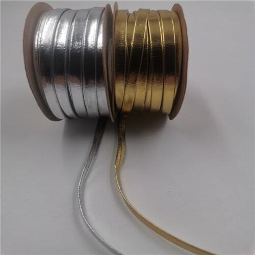 15meters Flat PU Leather Cord Rope Jewelry Accessorie Gold Silver Color Leather Cords String Craft Bracelet Findings