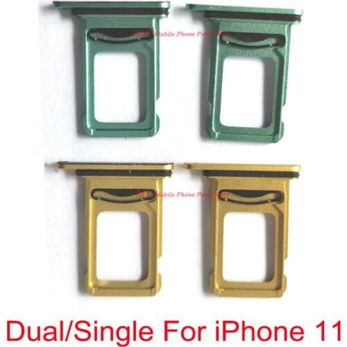 30 PCS New Mobile Phone Dual / Single Sim Card Tray Holder Reader Socket Slot For iPhone 11 iPhone11 Sim Tray Card Holder