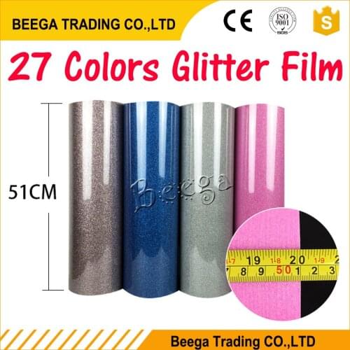 40 Colors Glitter Transfer Film Vinyl Beautiful Colorful Choosing South Korea Quality