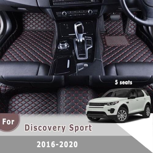 RHD Car Floor Mats For Land Rover Discovery Sport 2016 2017 2018 2019 2020 Auto Interior Accessories Carpets Protection Rugs