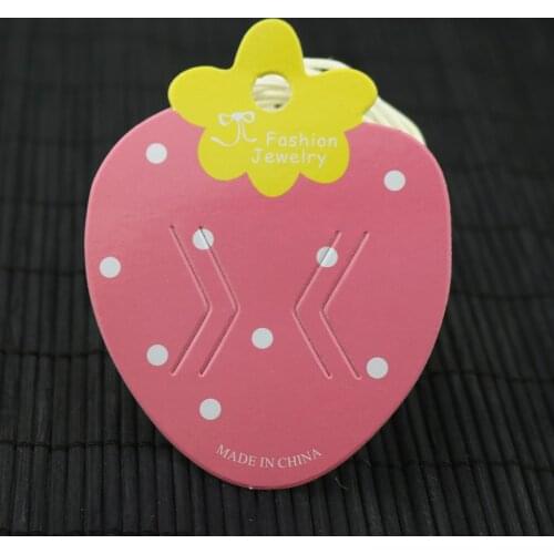 Free Shipping wholesale 200pcs Pink Paper Haripin Card tags Jewelry/Earring Display Packing cards 6.3x8.5cm