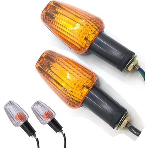 For Honda CB400 CB1300 X-4 CB1000 Hornet 250 600 VTR250 2PCS Motorcycle Turn Signal Indicator Light Motorbike Front Rear Lamp