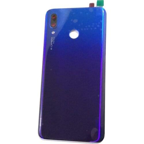 For Huawei Nova 3 Battery cover back rear door housing For nova3 back frame glass with camera lens Nova3