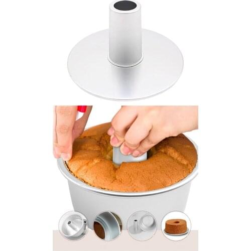 Hollow Chiffon Cake Mold Aluminum Alloy Round Hollow Chiffon Cake Mold Angel Food Cake Pan Baking