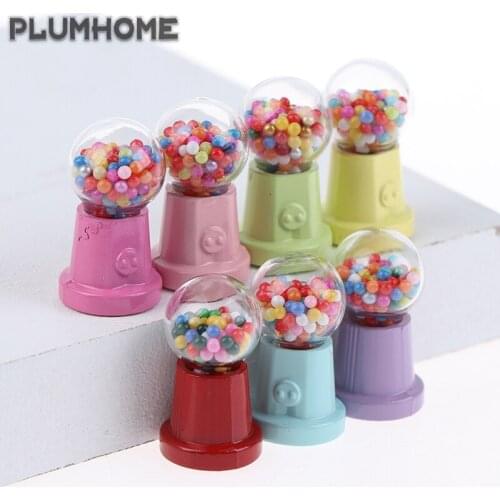 New Mini Metal Candy Machine 1/12 Dollhouse Miniature Accessories Simulation Model Toys For Doll House Home Party Decoration