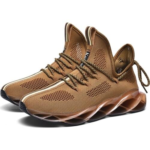 New Men Blade Casual Shoes Breathable Sneakers High Quality Antiskid Damping Shoes Outdoor Fashion Athletic Wear-resistant Shoes