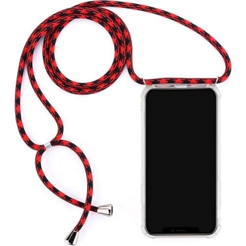 New Luxury Clear Soft Phone Case Crossbody Necklace Cord Lanyards With Rope For iphone 6 6S 7 8 Plus X XR XS 11 Pro Max Cover