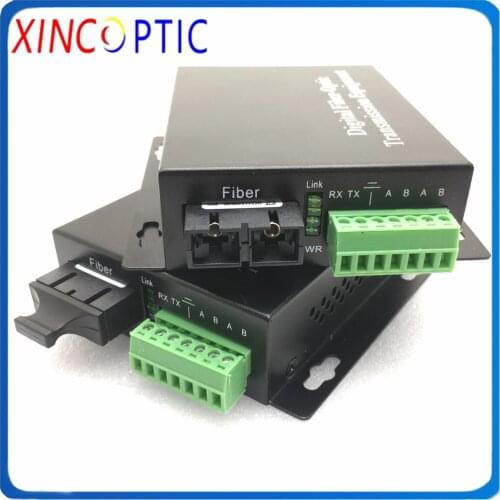 Single Serial RS232 RS485 RS422 to Single Mode Simplex SC 40KM Fiber Optical Modem Converter