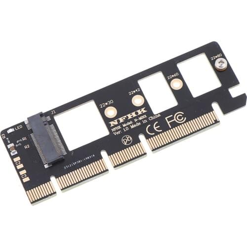 NGFF M Key M.2 NVME AHCI SSD To PCI-E PCI Express 3.0 16x x4 Adapter Riser Card Converter For XP941 SM951 PM951 A110 SSD