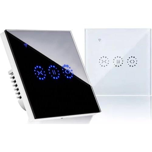 WIFI Smart Curtain Switch Electric Motorized Blinds Remote Control Touch Switch Google Alexa Voice Control Smart Home