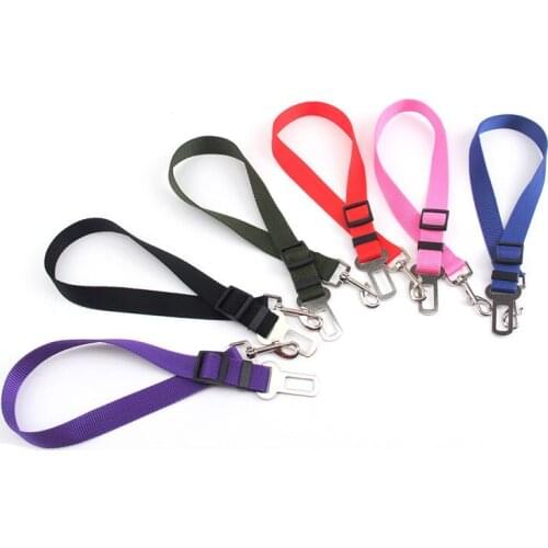 Pet Supplies Pet Dog Cat Car Seat Belt For Accessories Goods Animals Adjustable Harness Lead Leash Small Medium Travel Clip