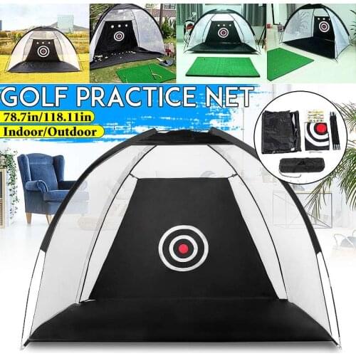 200/300CM Folding Golf Practice Net Tent Indoor Outdoor Golf Hitting Cage Garden Grassland Practice Tent Golf Training Equipment