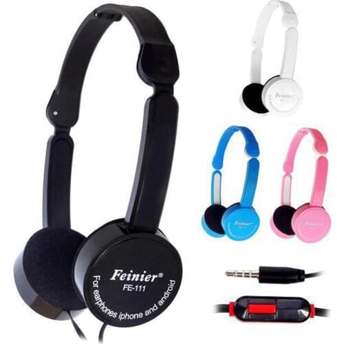 1Pc Adjustable Retractable Foldable Over-ear Headphone Headset Portable Media Player with Mic Stereo Bass