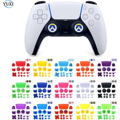 YuXi Replacement L1 R1 L2 R2 Trigger Button D-pad Share Options Buttons Set For PlayStation 5 PS5 Controller Thumbstick Cover