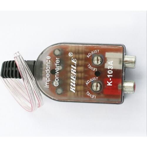 12V Universal RCA Line Car Stero Radio Converters Speaker High To Low Car Amplifier Car Audio Impedance Converter Accessories