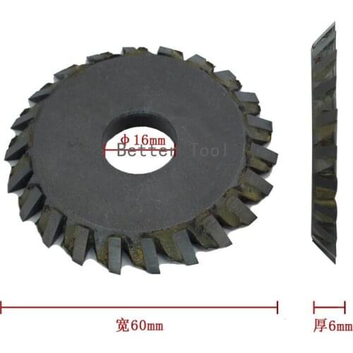 Tungsten Steel 60*16*6mm Coarse Tooth Key Cutting Cutter Disk Blade 24T Locksmith Tools