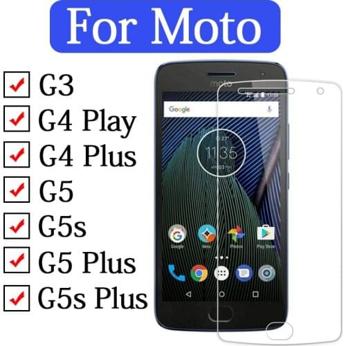 Tempered Glass for Motorola moto g5 Protective Glas Screen Protector for mo to g3 g4 play plus g 3 4 5 s