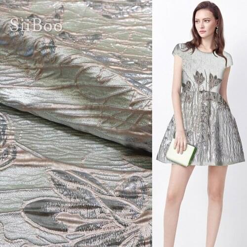 American style 3D floral positioning jacquard brocade fabric for dress coat cloth tissue telas tecidos stoffen for sewing SP4496