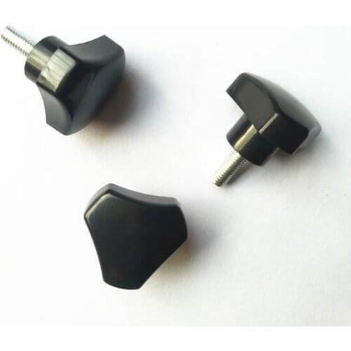 2pcs M5 304 stainless steel triangle handle plastic head screws hand twist bolts arc knob bolt 8-70mm length